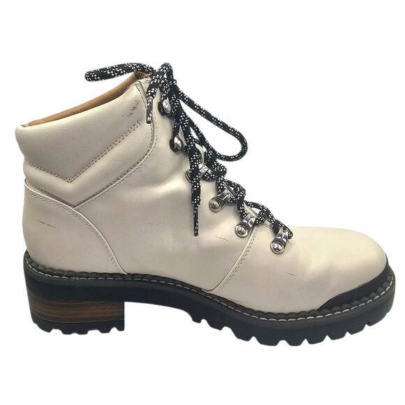 Universal Thread Target White Cream Combat Lug Lace Up Boot - Picture 4 of 11